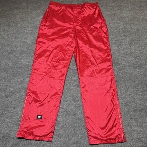 Frank Shorter Sports Pants Mens XL Red Gore Tex Pull On Straight Ankle Zip Track